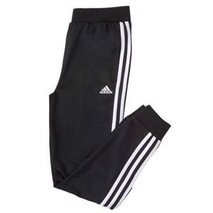Adidas kids youth tricot joggers pants black and white